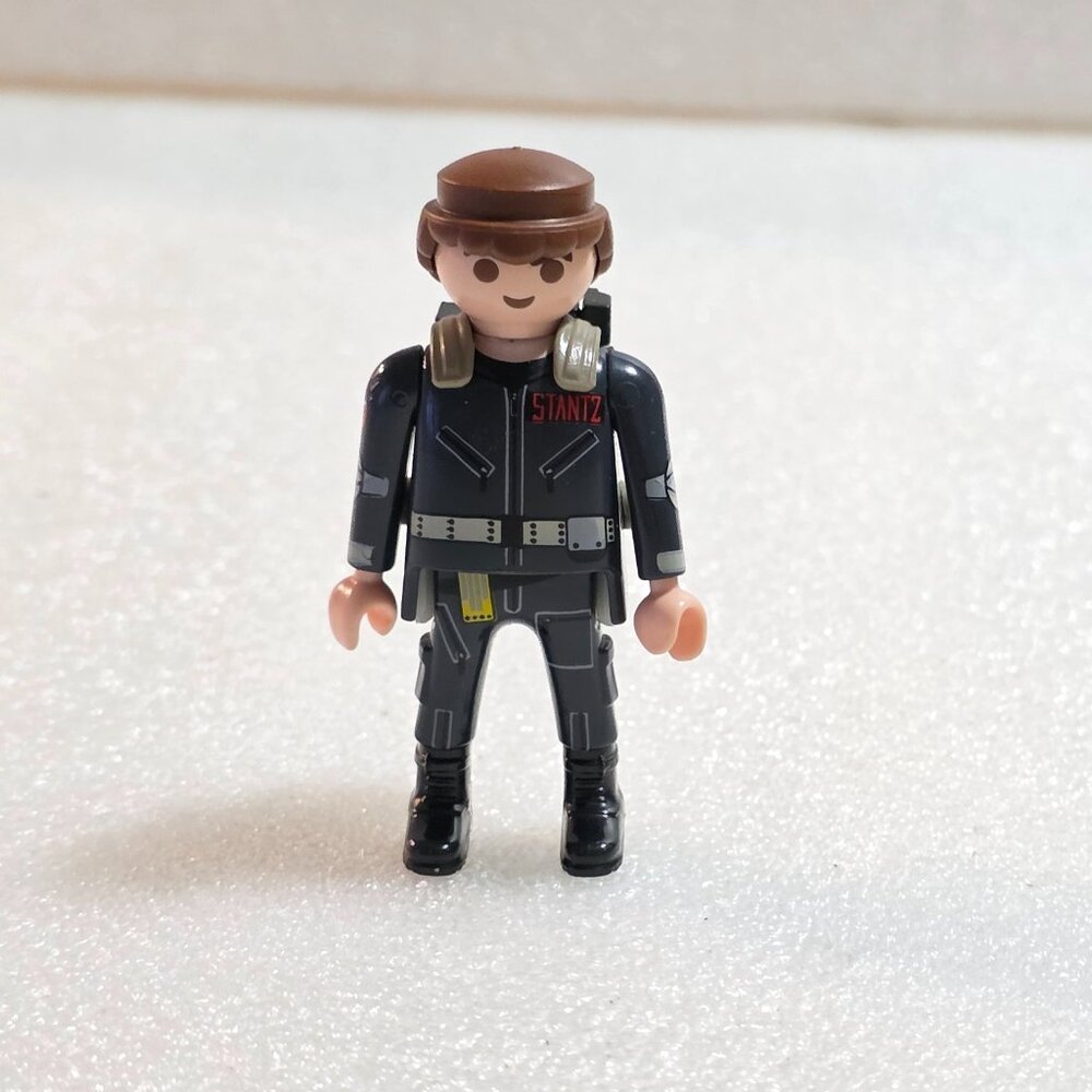 Playmobil‎ Ghostbusters RAY STANTZ w/ Proton Pack Black 2014 Figure 3"